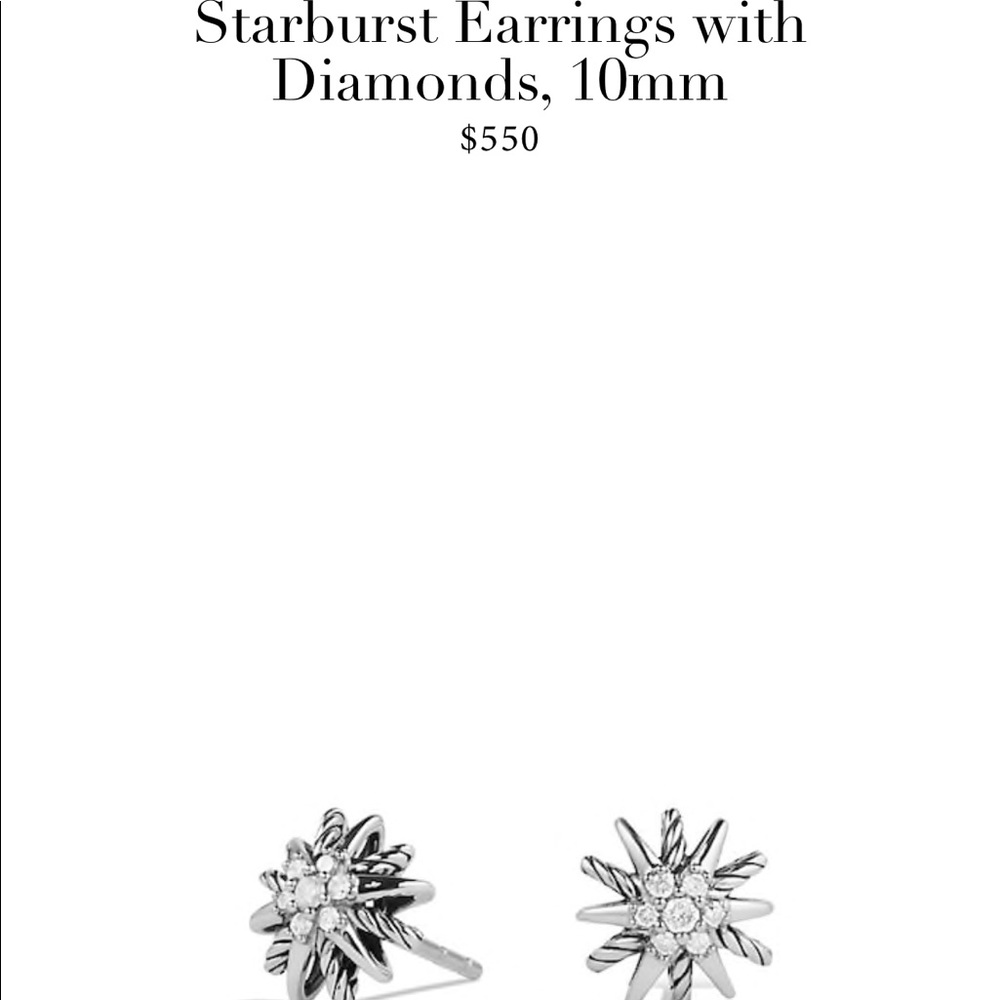 Starburst diamond studs
